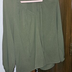 Olive Green Blouse